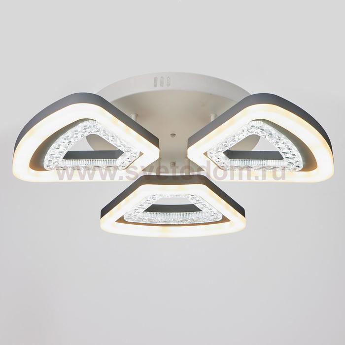 Люстра с ПДУ 74631/3 LED 90Вт диммер 3000-6000К белый 57х57х13 см