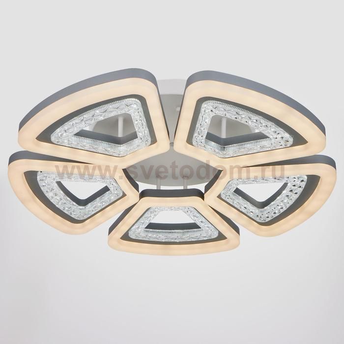 Люстра с ПДУ 74632/5 LED 150Вт диммер 3000-6000К белый 71х71х13 см