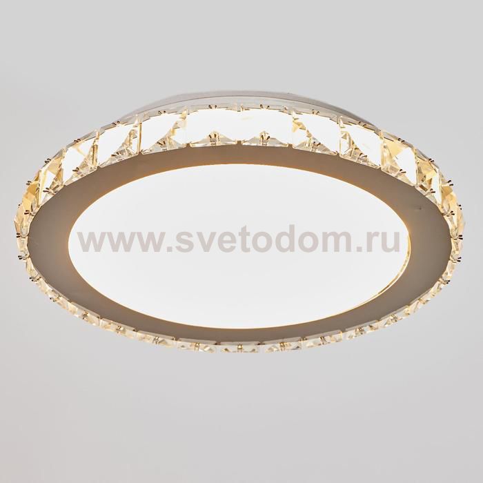 Светильник с ПДУ 74633/1 LED 36Вт диммер 3000-6000К хром 30х30 см