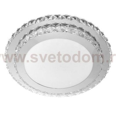 Светильник с ПДУ 74634/1 LED 75Вт диммер 3000-6000К хром 43х43 см