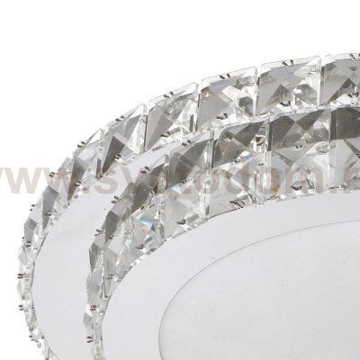 Светильник с ПДУ 74634/1 LED 75Вт диммер 3000-6000К хром 43х43 см