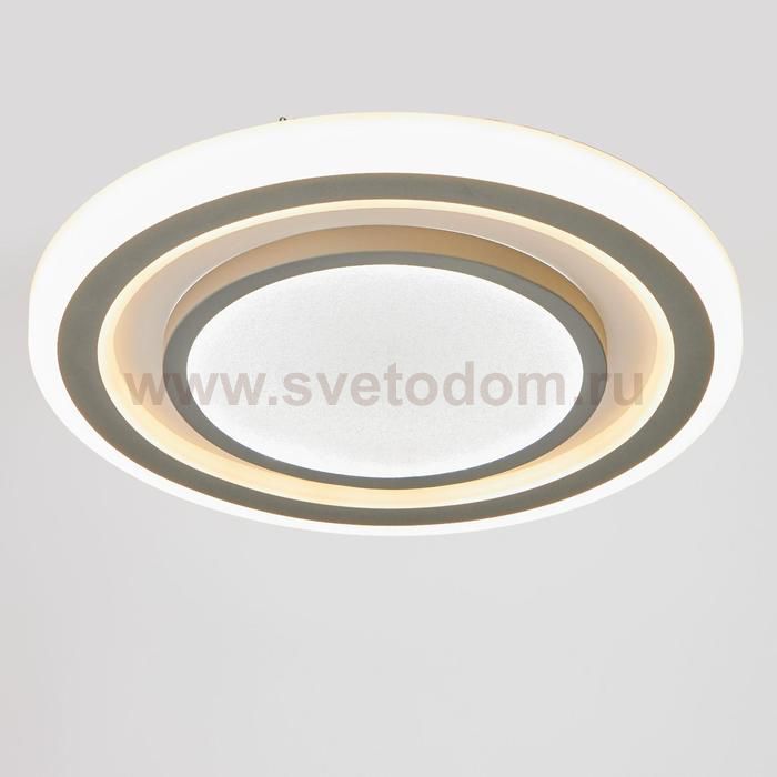 Светильник с ПДУ 74643/1 LED 90Вт диммер 3000-6000К белый 48х48х8 см