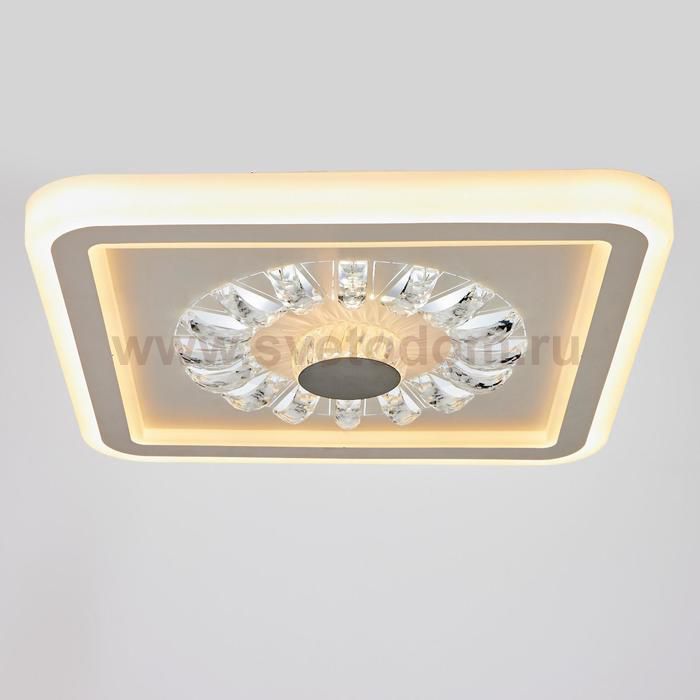 Светильник с ПДУ 74644/1 LED 100Вт диммер 3000-6000К белый 48х48х7 см