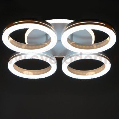 Светильник с ПДУ 74651/4+1 LED 95Вт диммер 3000-6000К белый 50х50х9 см