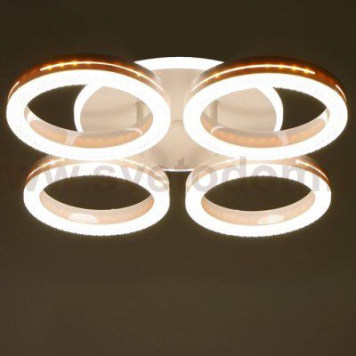 Светильник с ПДУ 74651/4+1 LED 95Вт диммер 3000-6000К белый 50х50х9 см