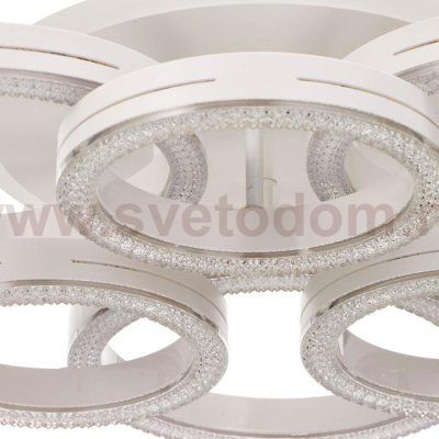 Светильник с ПДУ 74653/3+3+1 LED 165Вт диммер 3000-6000К белый 60х60х13 см