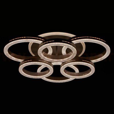 Светильник с ПДУ 74653/3+3+1 LED 165Вт диммер 3000-6000К белый 60х60х13 см