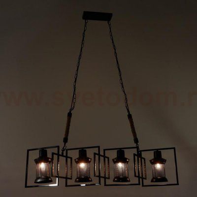 Светильник 85208/4 E27 40Вт черный 100х24х56-109 см