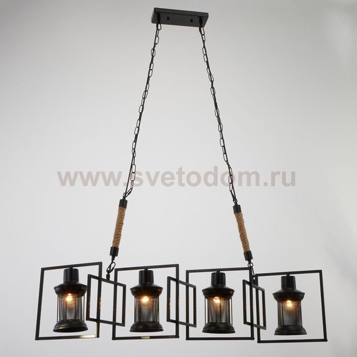 Светильник 85208/4 E27 40Вт черный 100х24х56-109 см