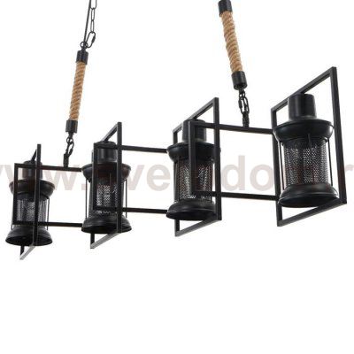 Светильник 85208/4 E27 40Вт черный 100х24х56-109 см