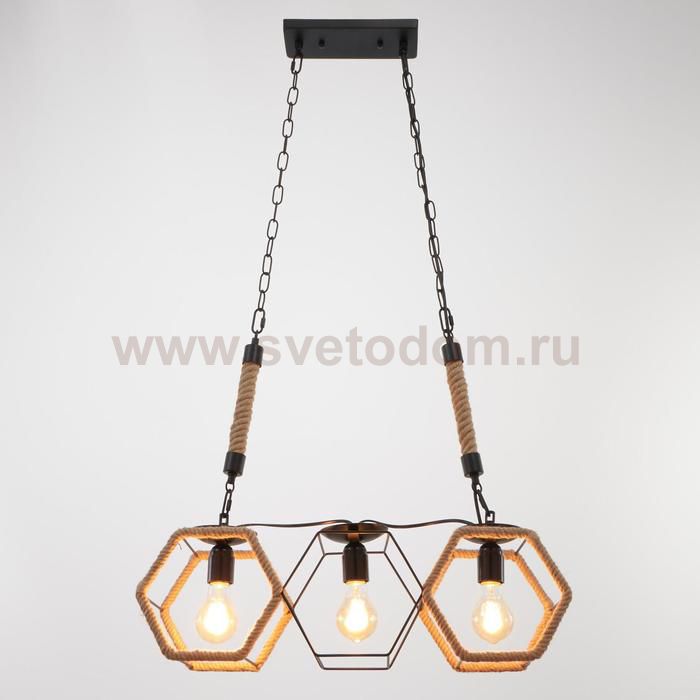 Светильник 85216/3 E27 40Вт черный 59х16х62-117 см