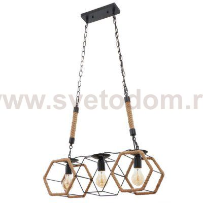 Светильник 85216/3 E27 40Вт черный 59х16х62-117 см