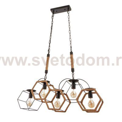 Светильник 85217/5 E27 40Вт черный 78х16х62-117 см