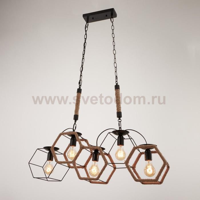 Светильник 85217/5 E27 40Вт черный 78х16х62-117 см