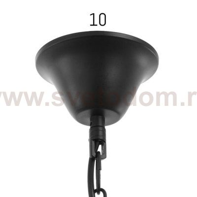 Люстра 85218/6 E27 40Вт черный 53х53х53-83 см