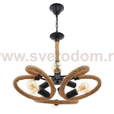 Люстра 85218/6 E27 40Вт черный 53х53х53-83 см