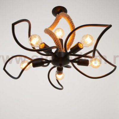 Люстра 85223/6 E27 40Вт черный 66х66х43-108 см