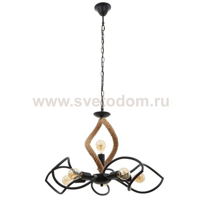 Люстра 85223/6 E27 40Вт черный 66х66х43-108 см