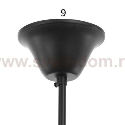 Люстра 85223/6 E27 40Вт черный 66х66х43-108 см