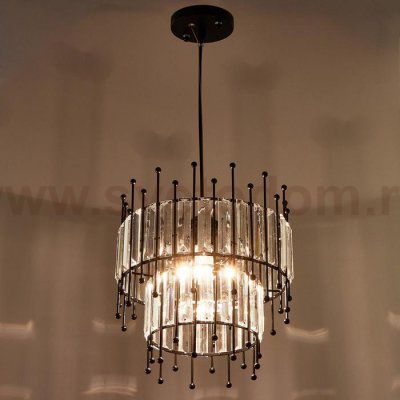 Светильник 59802/1 E27 40Вт черный 30х30х32-132 см