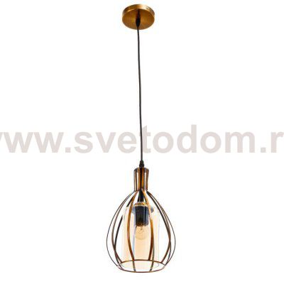 Светильник 59812/1 E27 40Вт бронза 17х17х28-128 см