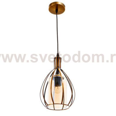 Светильник 59812/1 E27 40Вт бронза 17х17х28-128 см