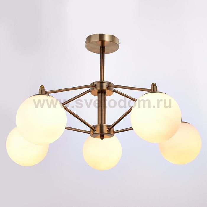 Люстра 69628/5 E14 40Вт бронза 67х67х24 см