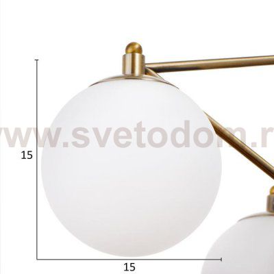 Люстра 69629/3 E14 40Вт бронза 59х59х24 см