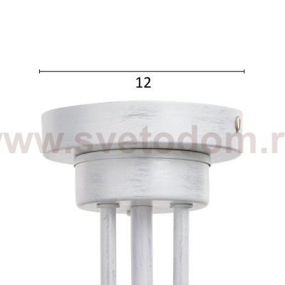 Люстра 69630/3 E14 40Вт белый с серебряной патиной 64х64х34 см