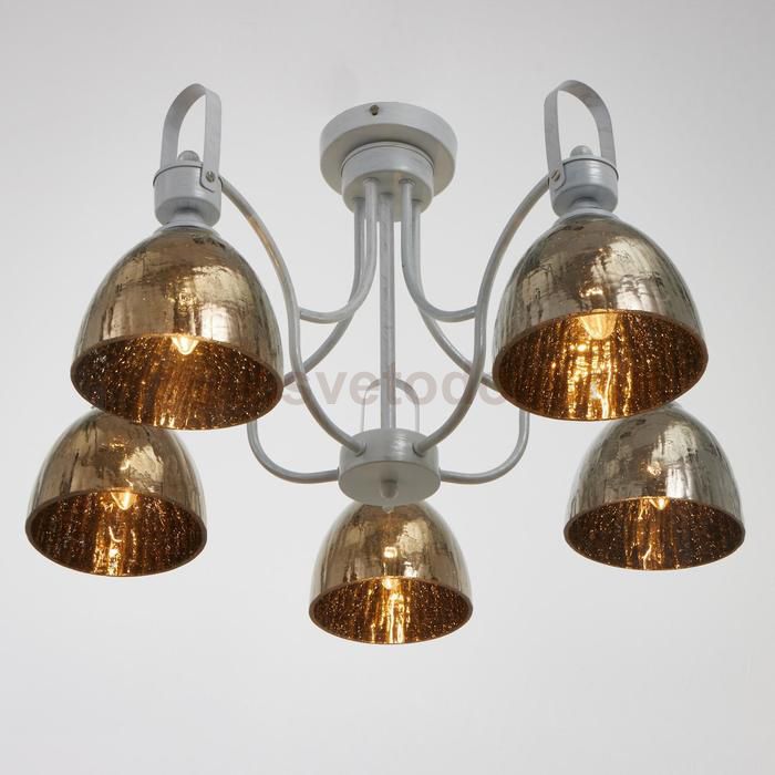 Люстра 69631/5 E14 40Вт белый с серебряной патиной 64х64х34 см