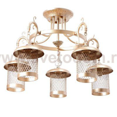 Люстра 69640/5 E14 40Вт блестящее серебро 62х62х41 см