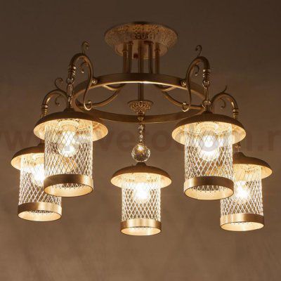 Люстра 69640/5 E14 40Вт блестящее серебро 62х62х41 см