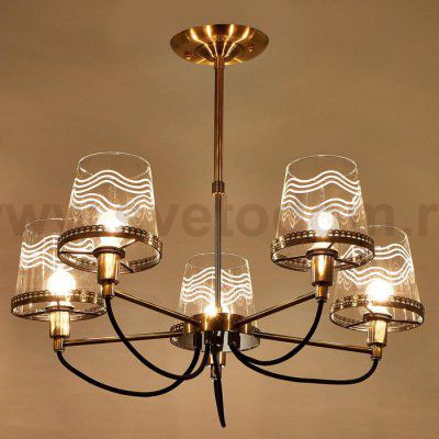 Люстра 69641/5 E14 40Вт бронза 64х64х58 см