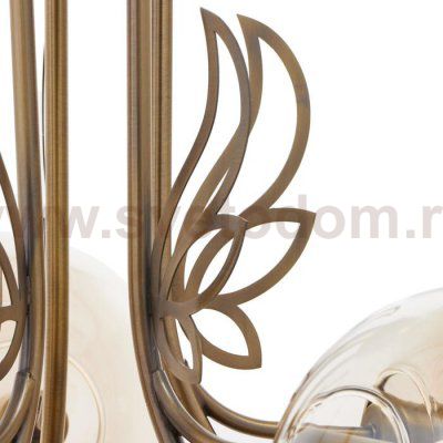 Люстра 69643/5 E14 40Вт бронза 58х58х34 см