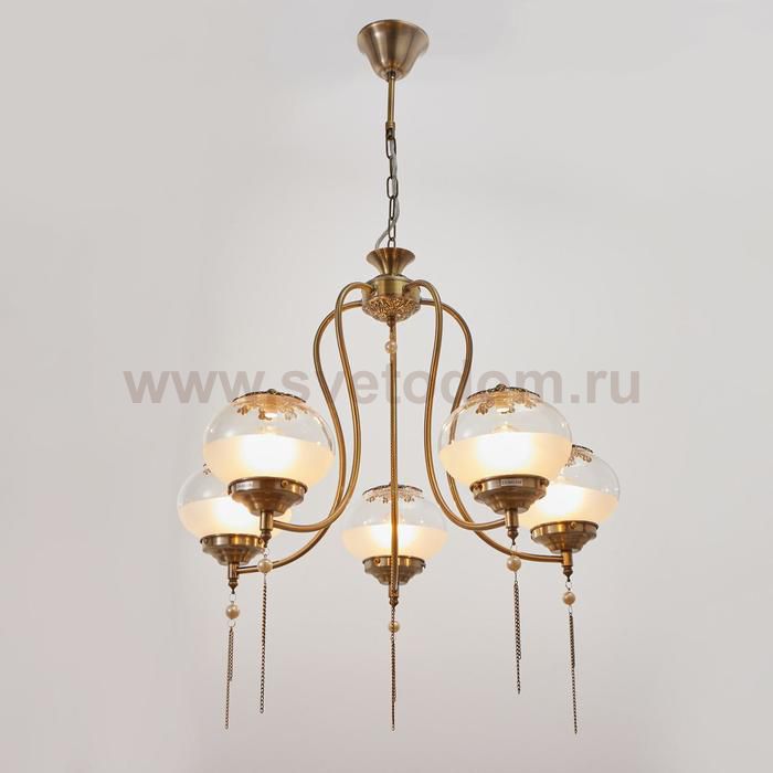 Люстра 69645/5 E14 40Вт бронза 63х63х57 см
