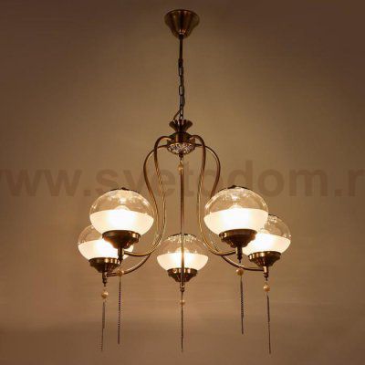 Люстра 69645/5 E14 40Вт бронза 63х63х57 см