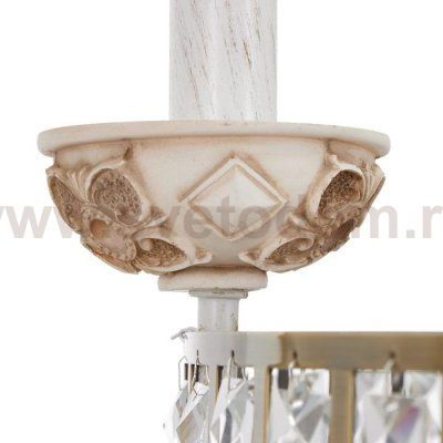 Люстра 69647/5 E14 40Вт белый с золотой патиной 57х57х41 см