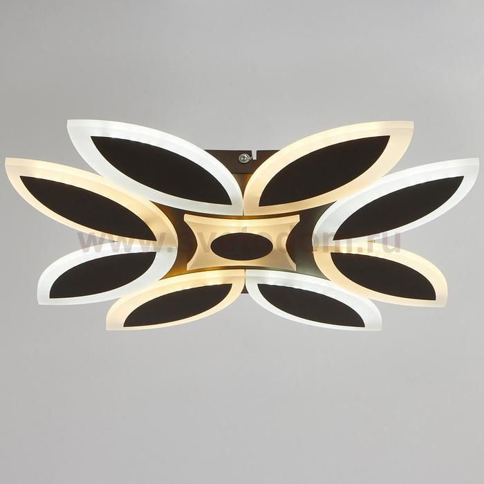 Люстра с ПДУ 69651/LED 100Вт диммер 3000-6000К кофе 50х50х6 см