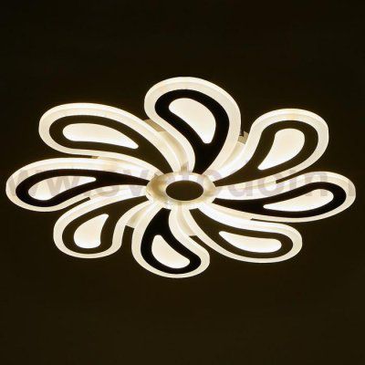 Люстра с ПДУ 69652/LED 160Вт диммер 3000-6000К белый-кофе 55х55х6 см