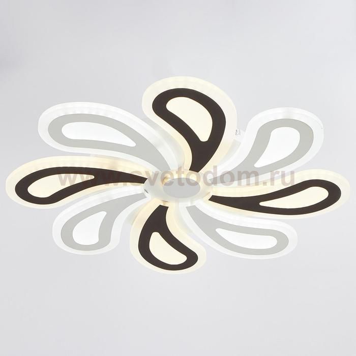 Люстра с ПДУ 69652/LED 160Вт диммер 3000-6000К белый-кофе 55х55х6 см