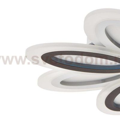 Люстра с ПДУ 69653/LED 160Вт диммер 3000-6000К белый-кофе 55х55х6 см