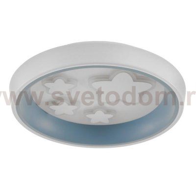 Люстра с ПДУ 60402/1 LED 114Вт 3 режима голубой 50х50х10 см