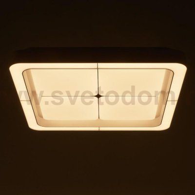 Люстра с ПДУ 60407/1 LED 144Вт диммер 3000-6000К белый 50х50х8 см