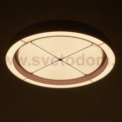 Люстра с ПДУ 60408/1 LED 112Вт диммер 3000-6000К кофе 50х50х7 см