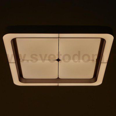 Люстра с ПДУ 60409/1 LED 144Вт диммер 3000-6000К кофе 50х50х8 см