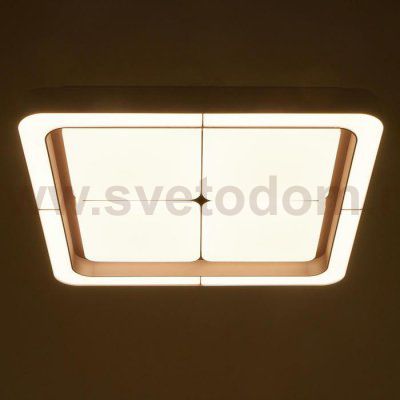 Люстра с ПДУ 60409/1 LED 144Вт диммер 3000-6000К кофе 50х50х8 см