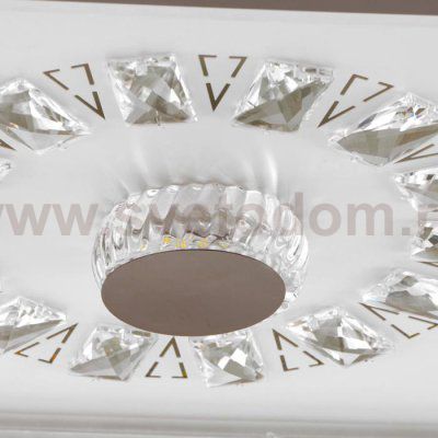 Люстра с ПДУ 60411/1 LED 104Вт диммер 3000-6000К кофе 48х48х8 см