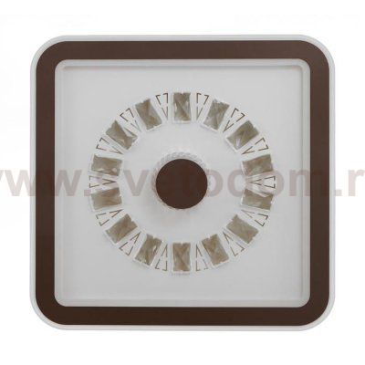 Люстра с ПДУ 60411/1 LED 104Вт диммер 3000-6000К кофе 48х48х8 см