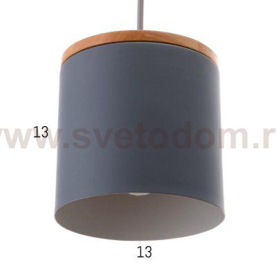 Светильник 40388/1 E27 40Вт серый 13х13х15-115 см