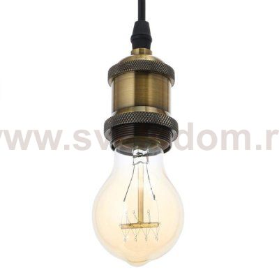 Светильник 40390/3 E27 40Вт черный-бронза 50х6х7-107 см